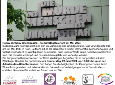 Quelle: Bürgerschaftliche Gremien Stadt Waiblingen und Waiblinger Bündnis für Demokratie