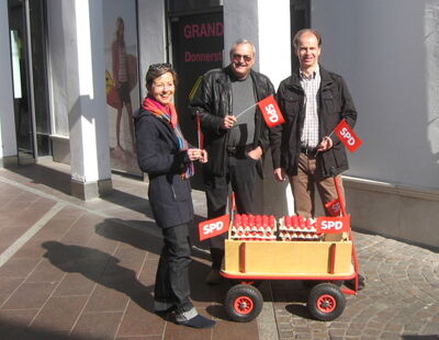v.l.n.r.: Agnes Gabriel, Peter Schrade, Jörg Buchholz