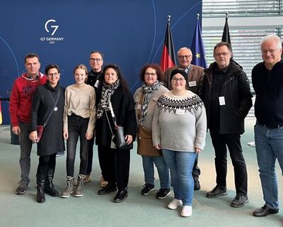 Das Bild zeigt die Delegation aus dem Waiblinger Ortsverein